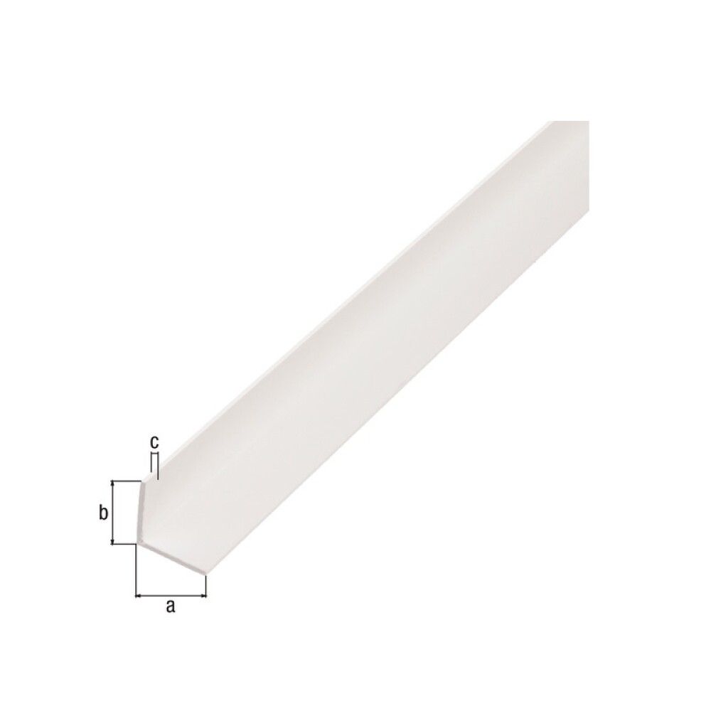 VINKELPROFIL GAH ALBERTS PVC 2000X10X10MM HVIT