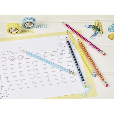 Bleistift mit Radierer - STABILO pencil 160 in gelb- Härtegrad HB - 3er Pack