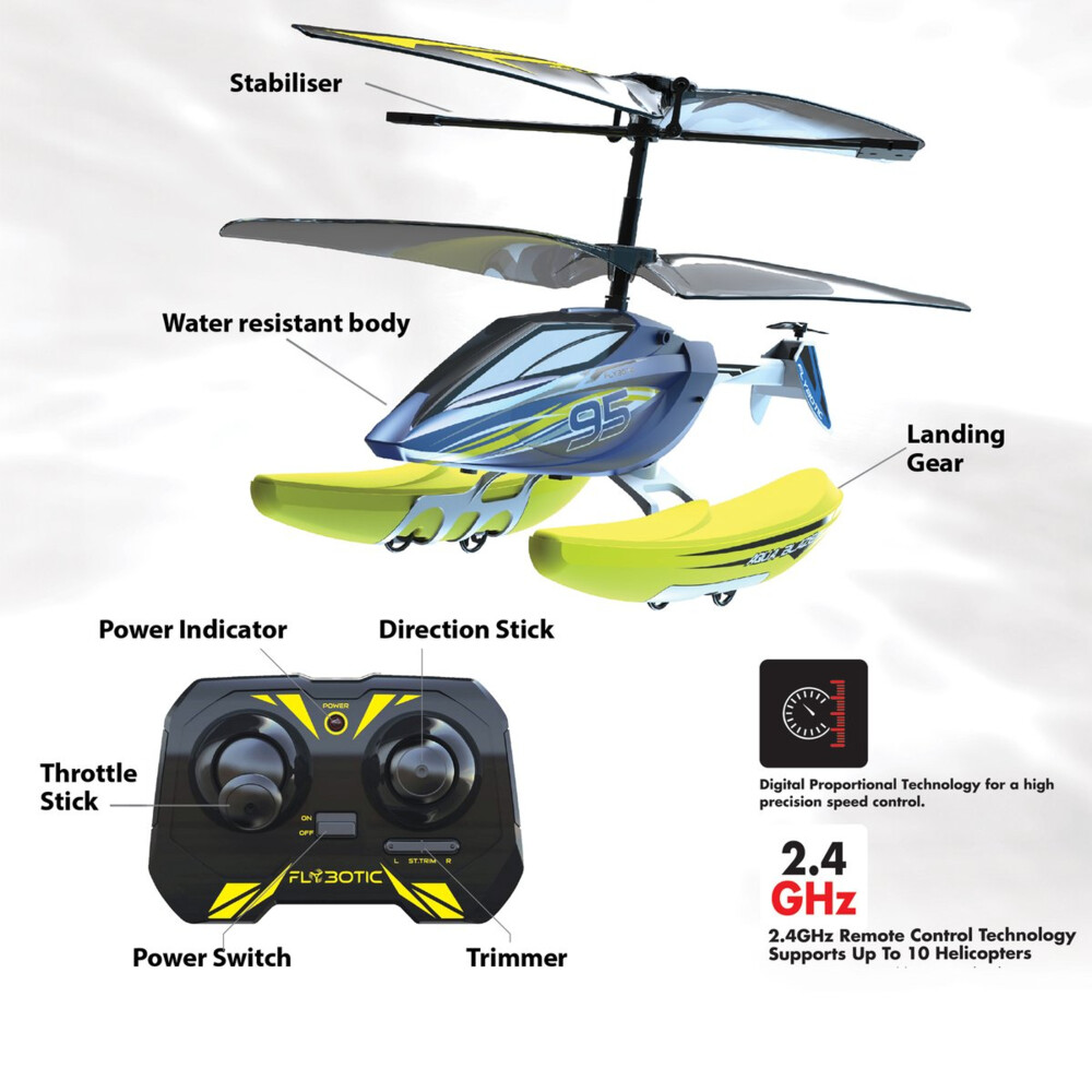 Silverlit Aqua Blaze 3 in 1 RC Helicopter