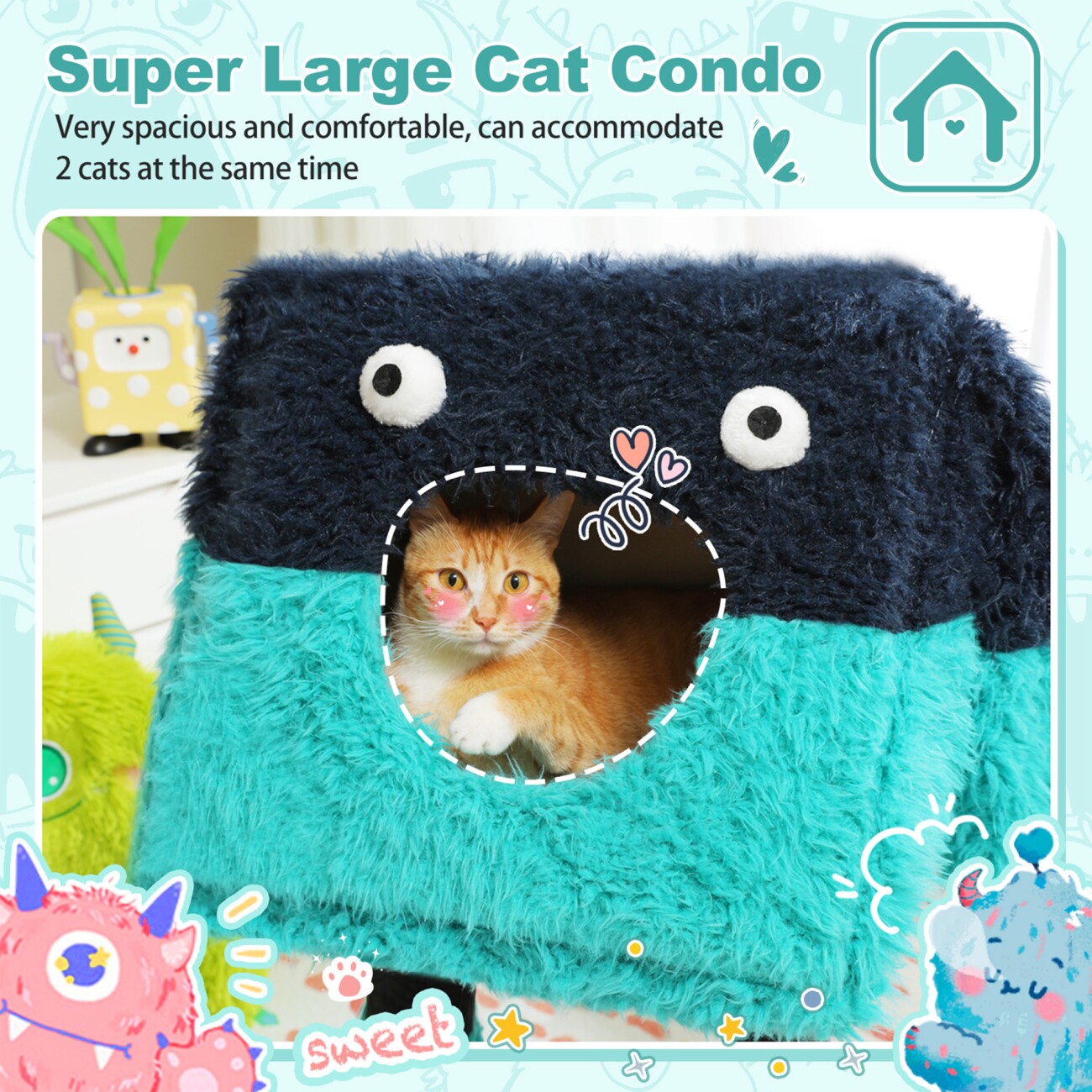 Pawz Road Monster 2-in-1 Katzenhaus
