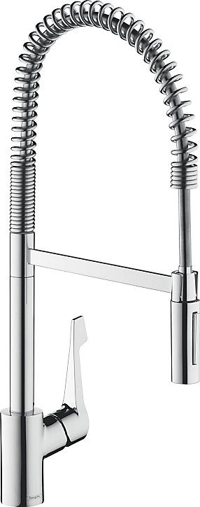 Mitigeur de cuisine chromé avec douchette Hansgrohe Cento XXL