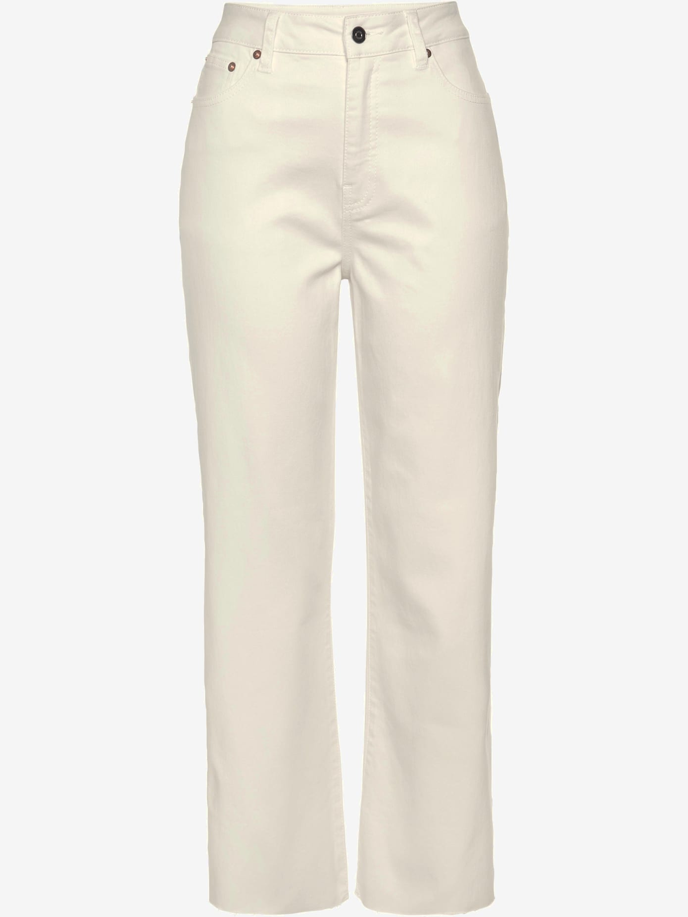 Jean large longueur 7/8 tendance, jambes évasées