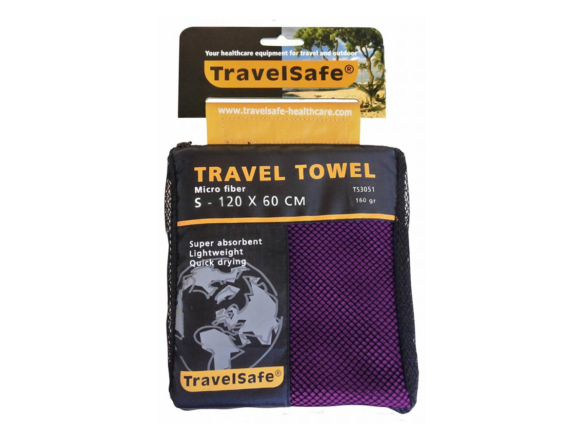 TravelSafe Purple reishanddoek - 80 x 40 cm