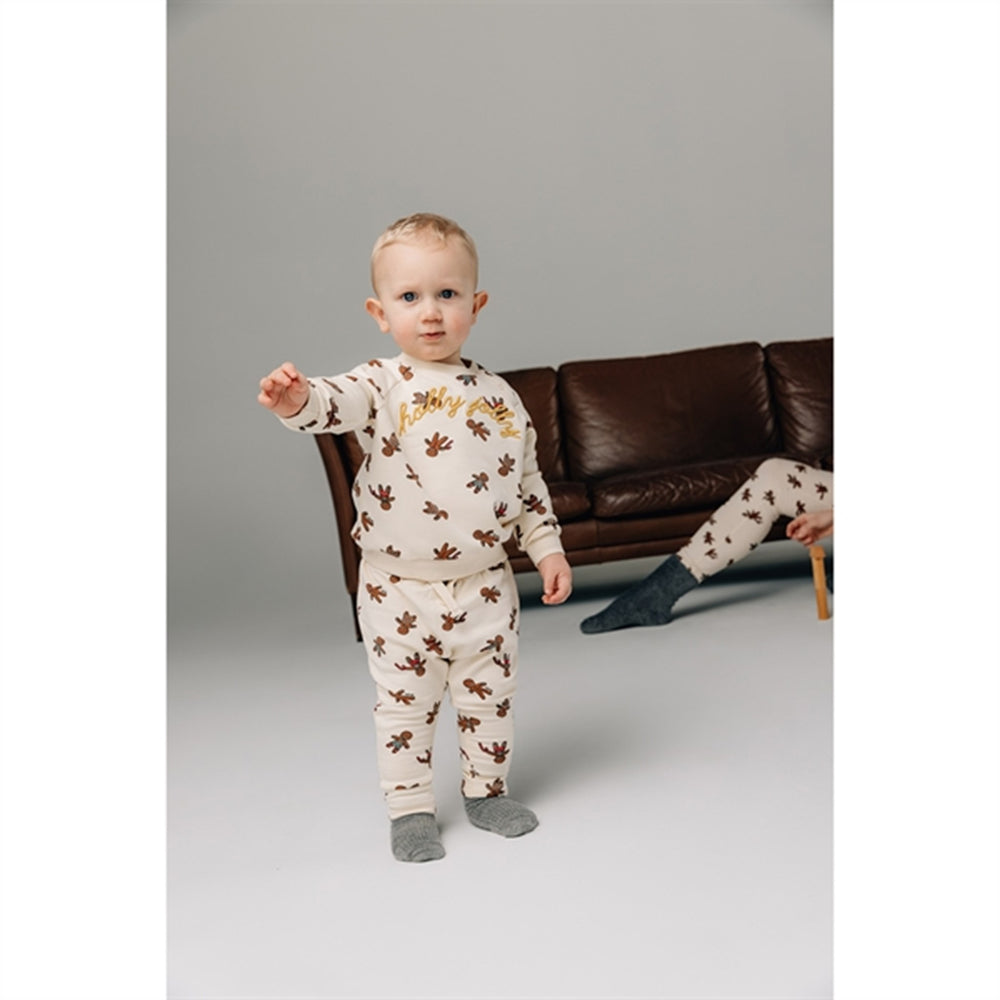 White Swan Ginger Aop Holiday Ginga Sweatpants