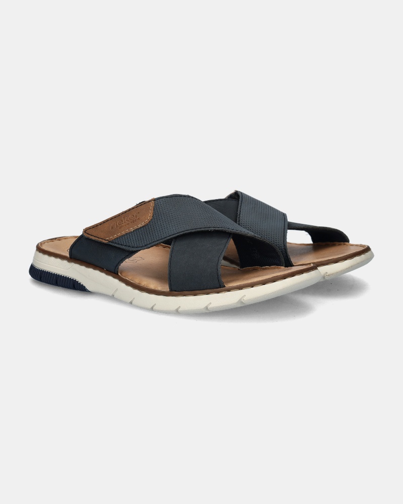 Rieker Slippers  - blauw