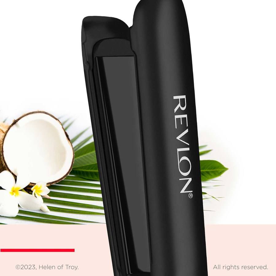 Revlon Tools Smoothstay™ 25mm Coconut-Oil Infused Straightener + Travel Pouch