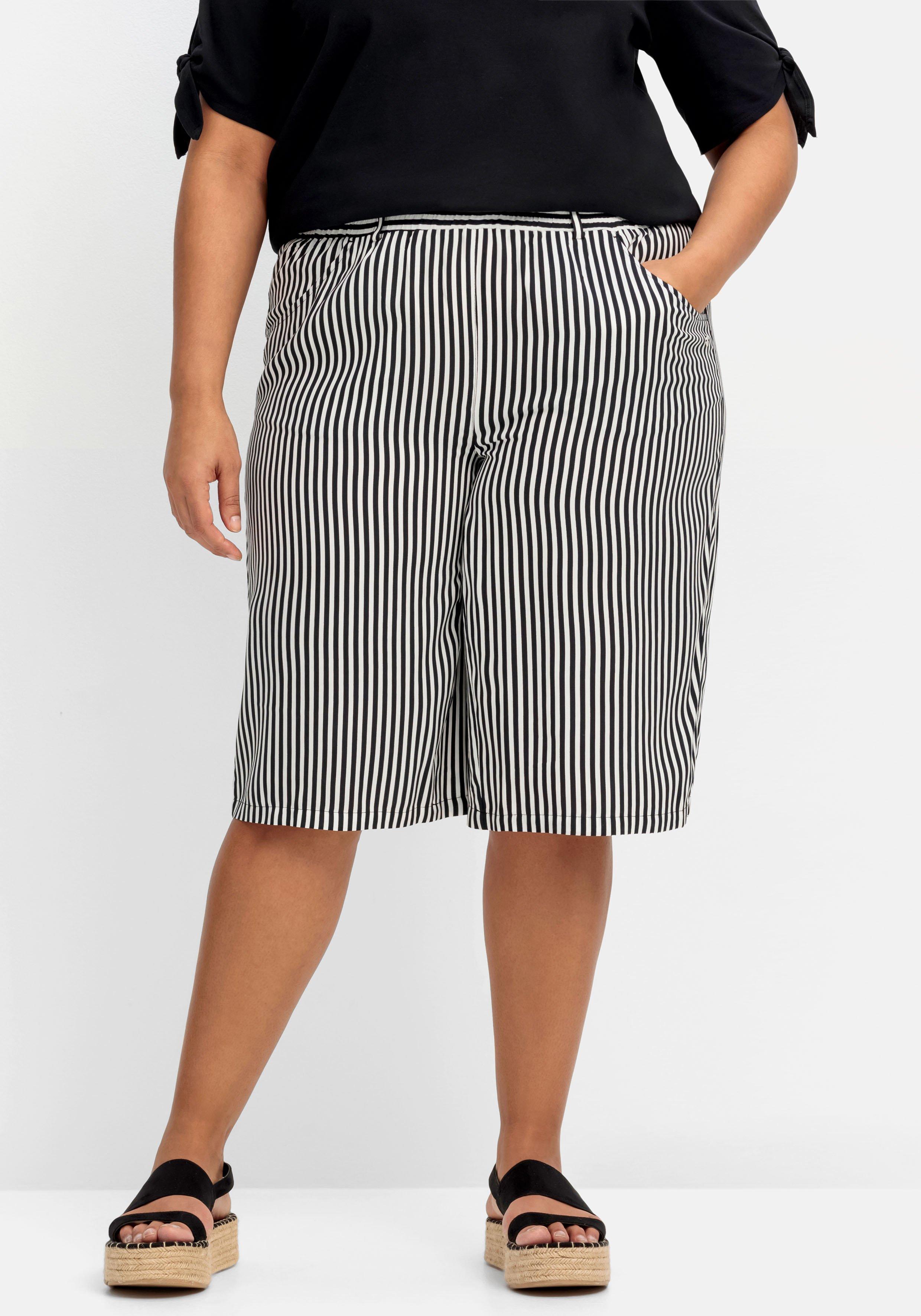 Weite Bermudas mit Gummibund