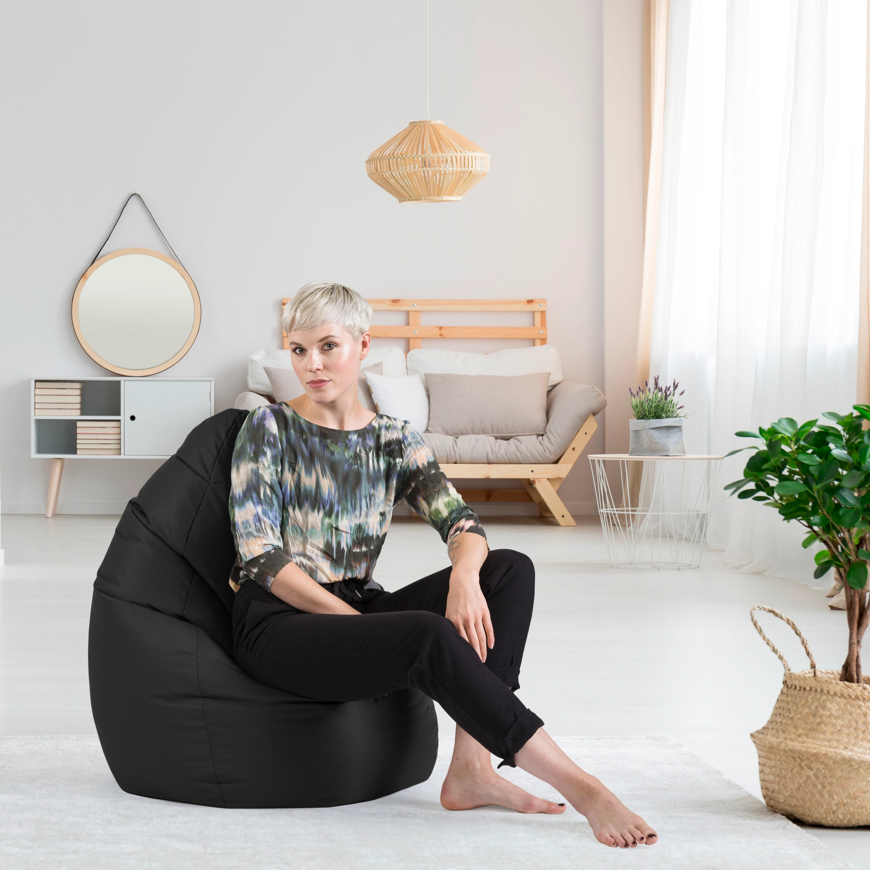 Sitzsack BeanBag BRAVA XL (Farbe: schwarz)