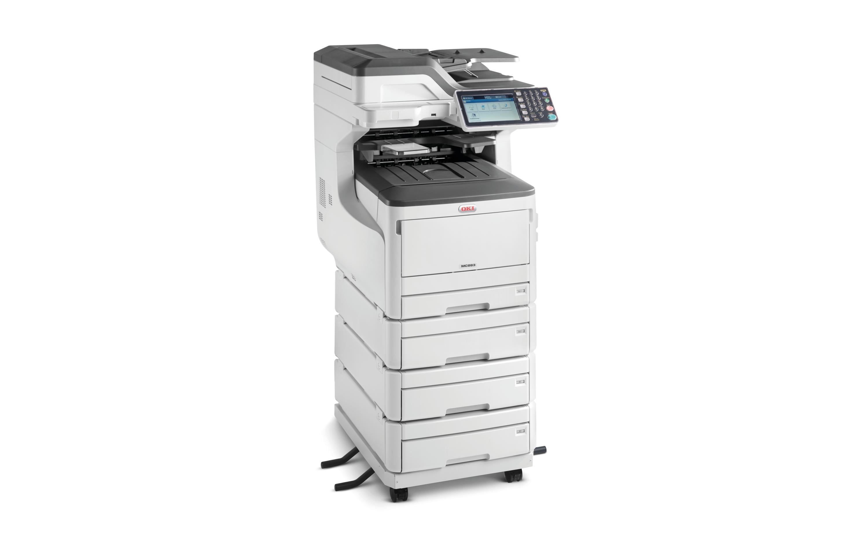 Multifunktionsdrucker MC883dnv A3<br>4-in-1-A3-Farblaser-Multifunktionsdrucker für grosse Arbeitsgruppen
