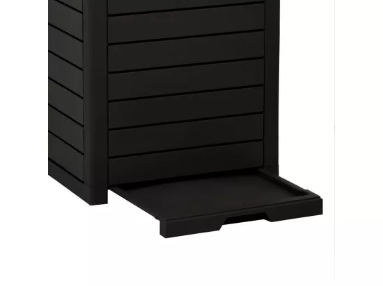 Poubelle d'extérieur 41 x noire 41 x 41 x 86 cm 02_0006069