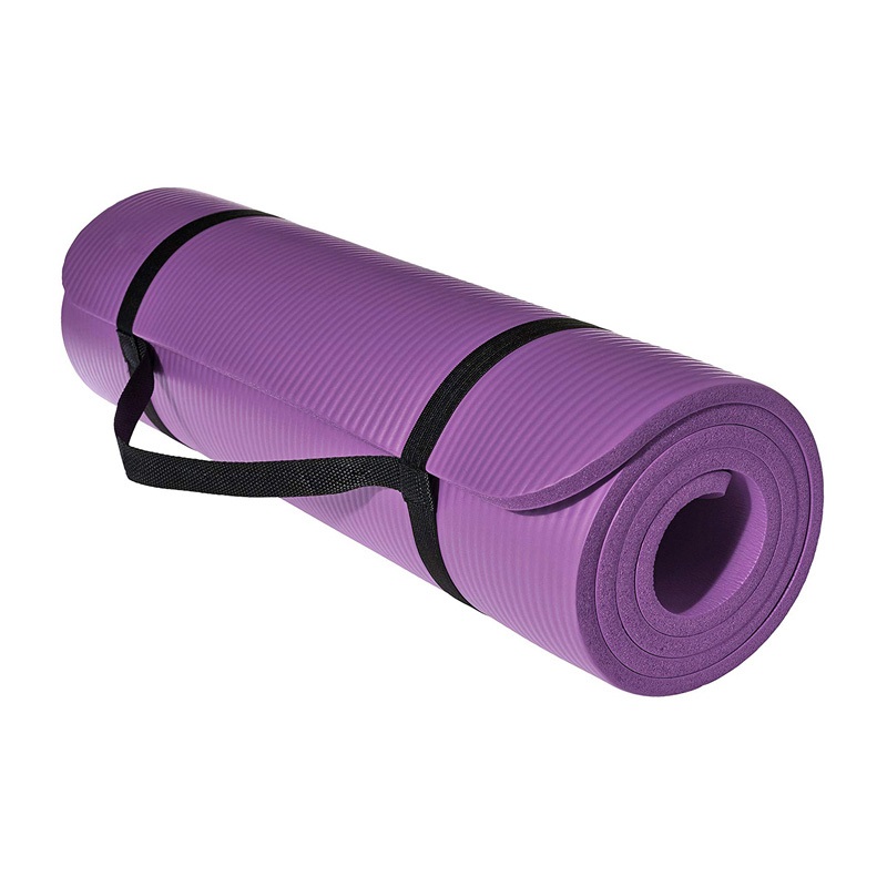 ForzaFit 12 mm yoga mat met draagriem - Purple