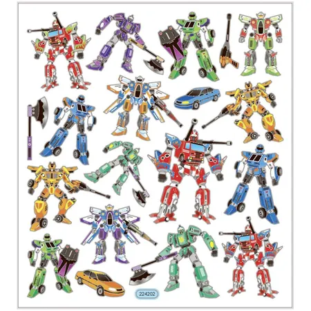 Creative Company Sticker Transformers, 19 Stück