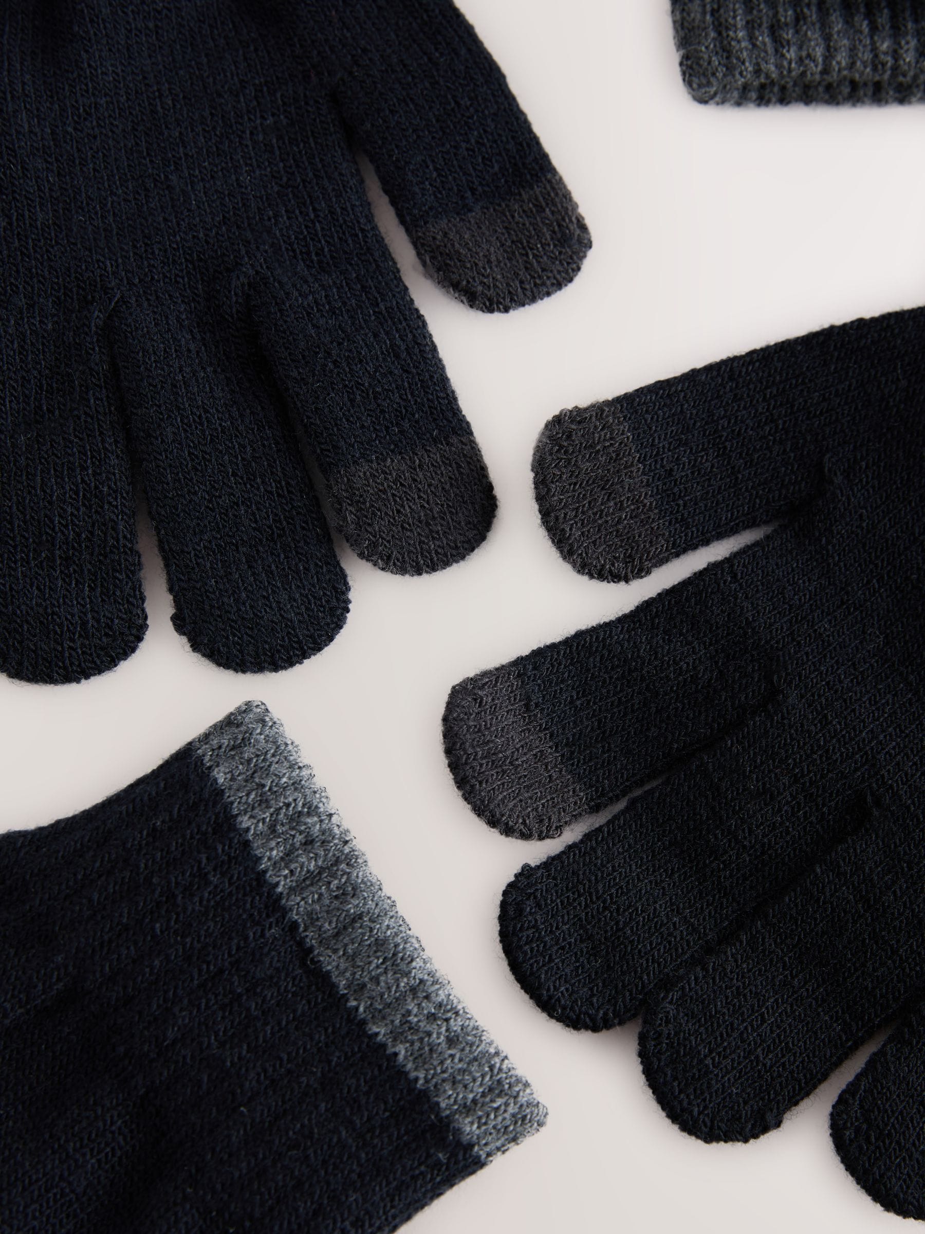 Zwart - Magic handschoenen 3 paar (3-16jr)