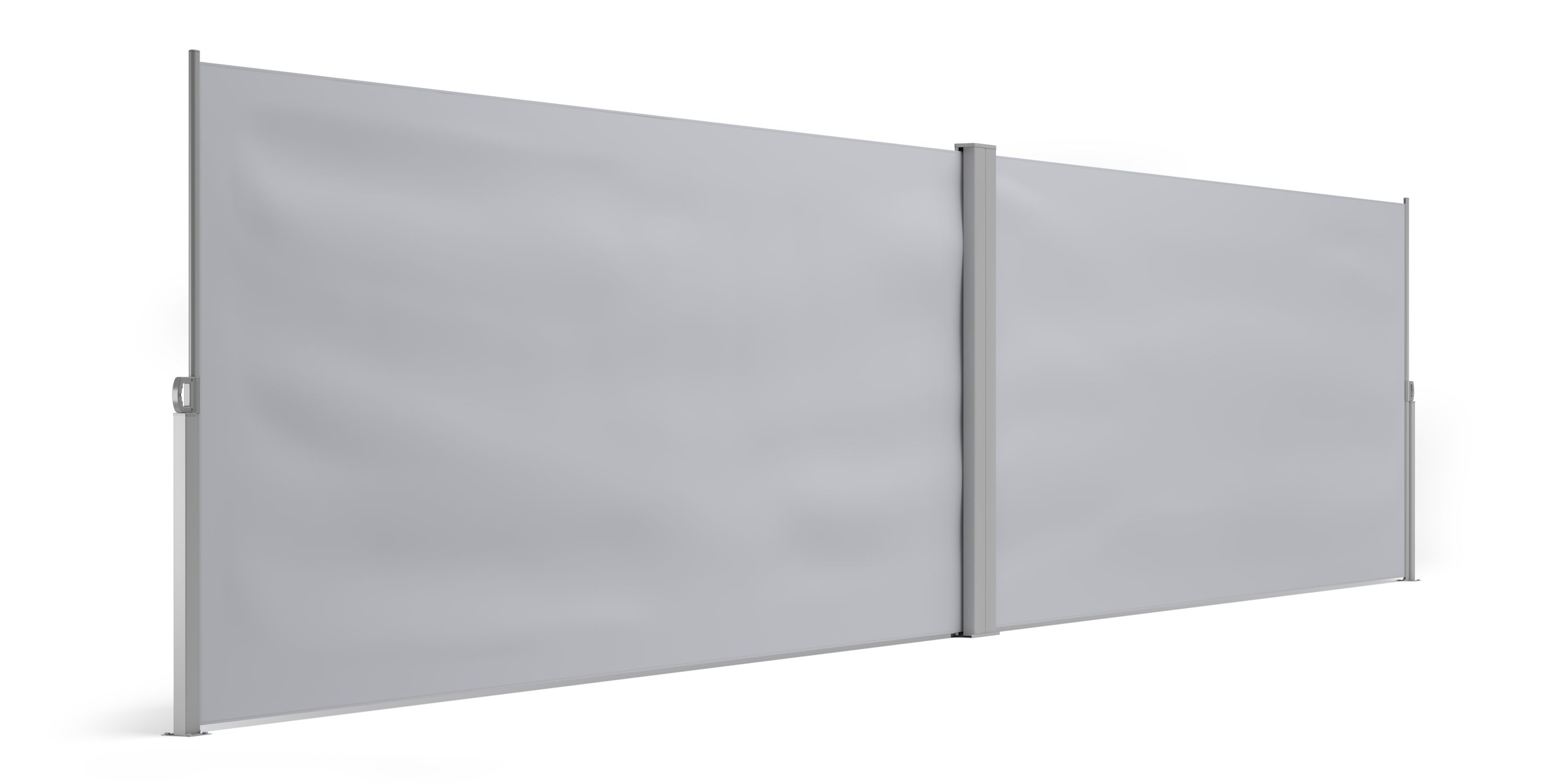 Doppelseitenmarkise VIA 160 x 800 cm grau
