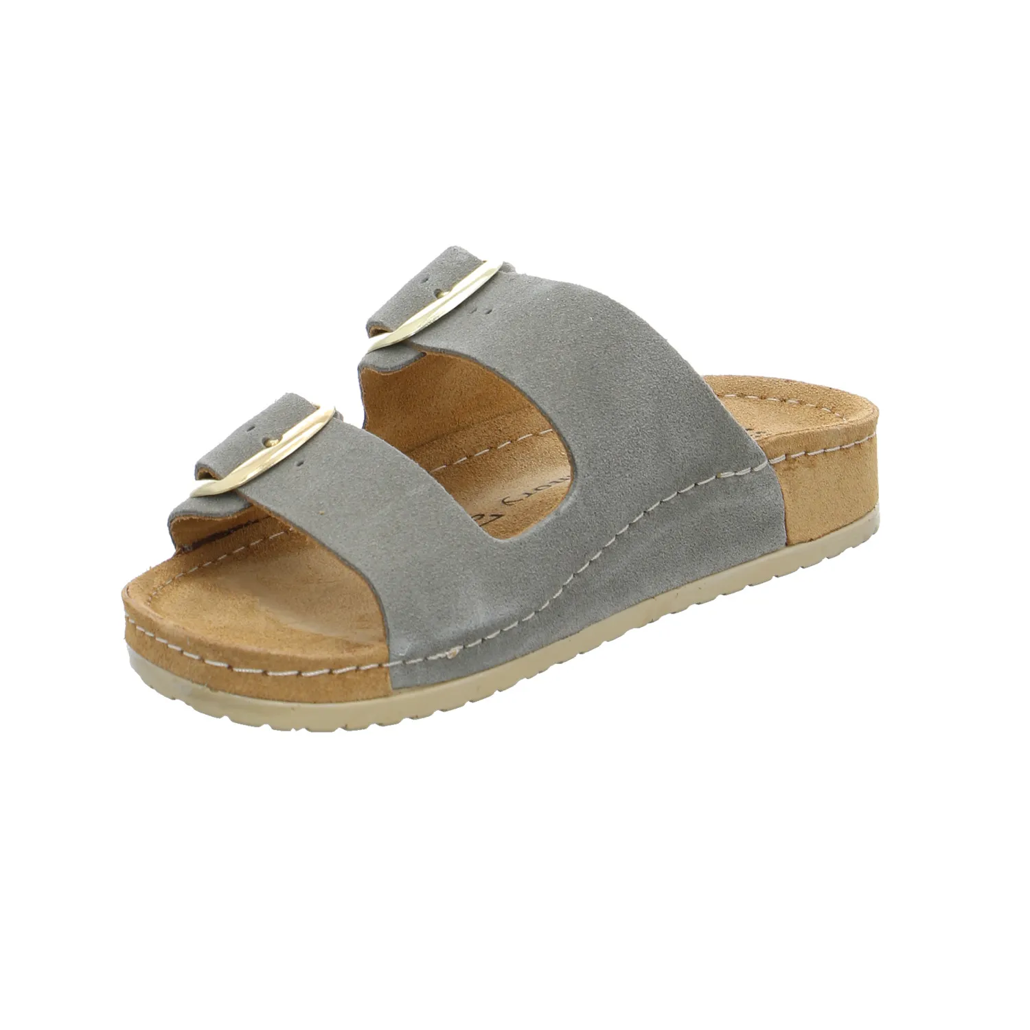 MUBB Bio-Fussbett Khaki Leder