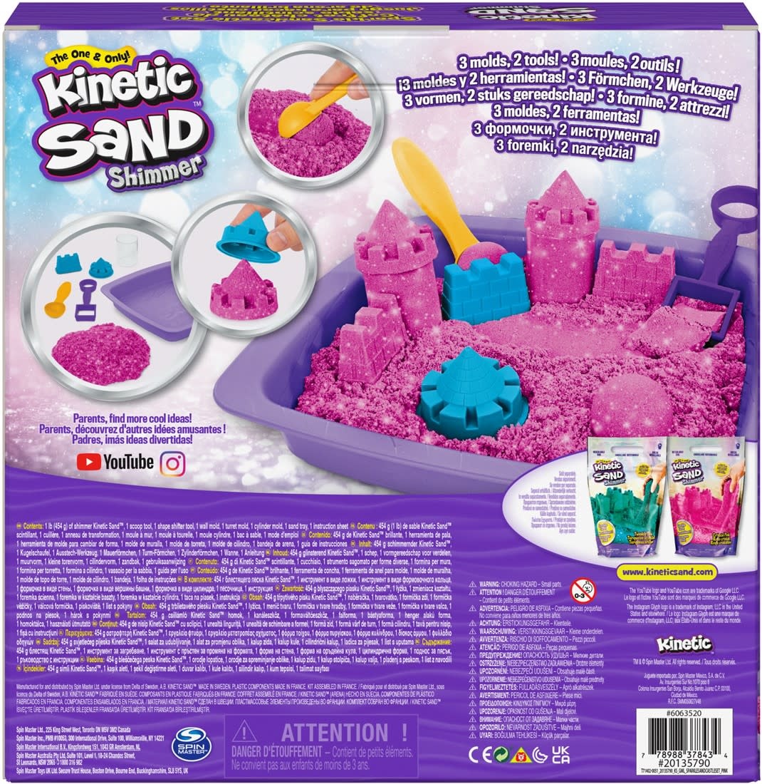 Kinetic Sand Kinetic Sand - Shimmer, Zandkasteel-Set