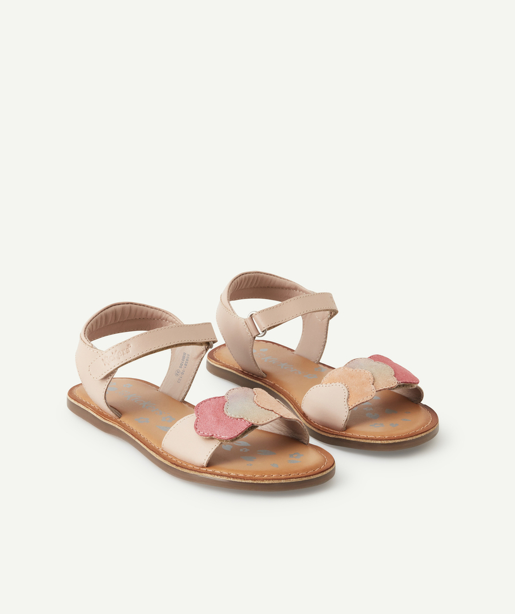 KICKERSSANDALES FILLE DYASTAR ROSE CLAIR METALLISÉ