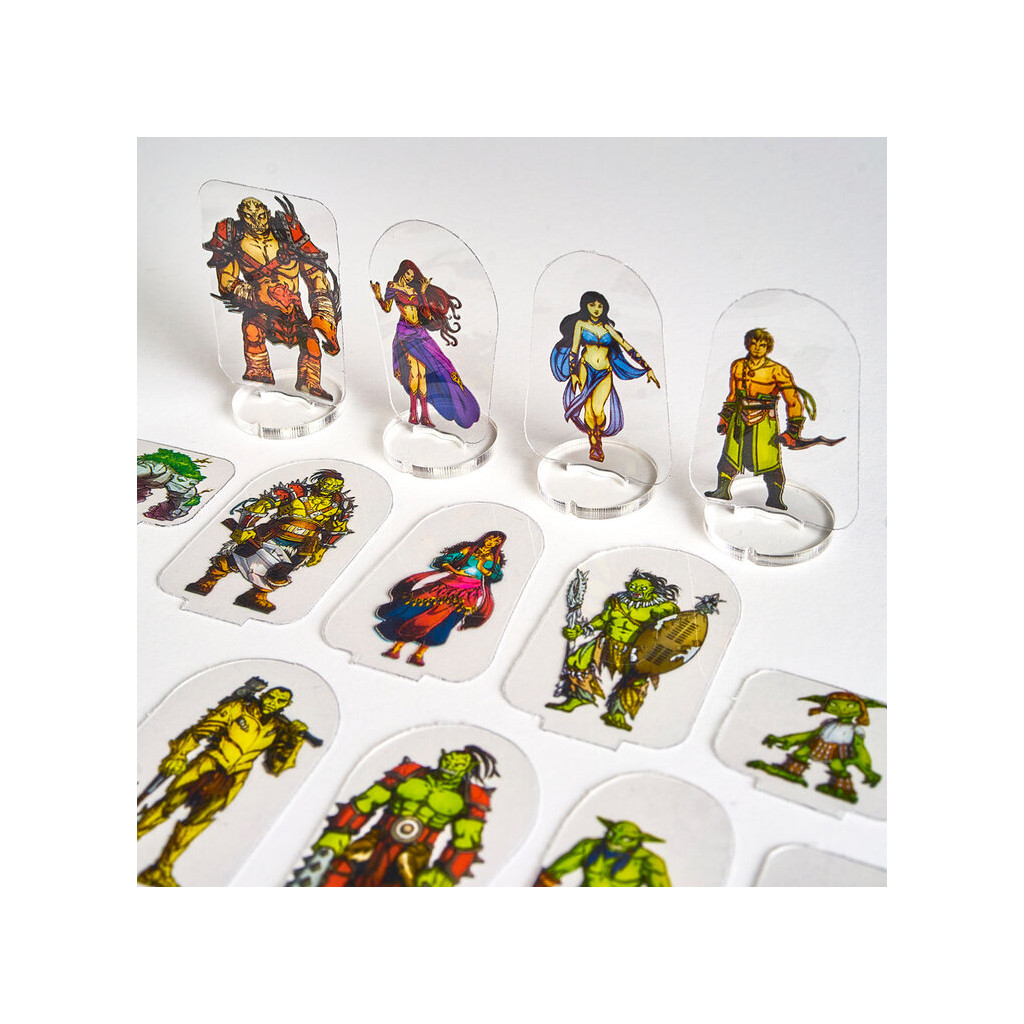 Flat Plastic Miniatures - The Wildlands - 62 Pieces