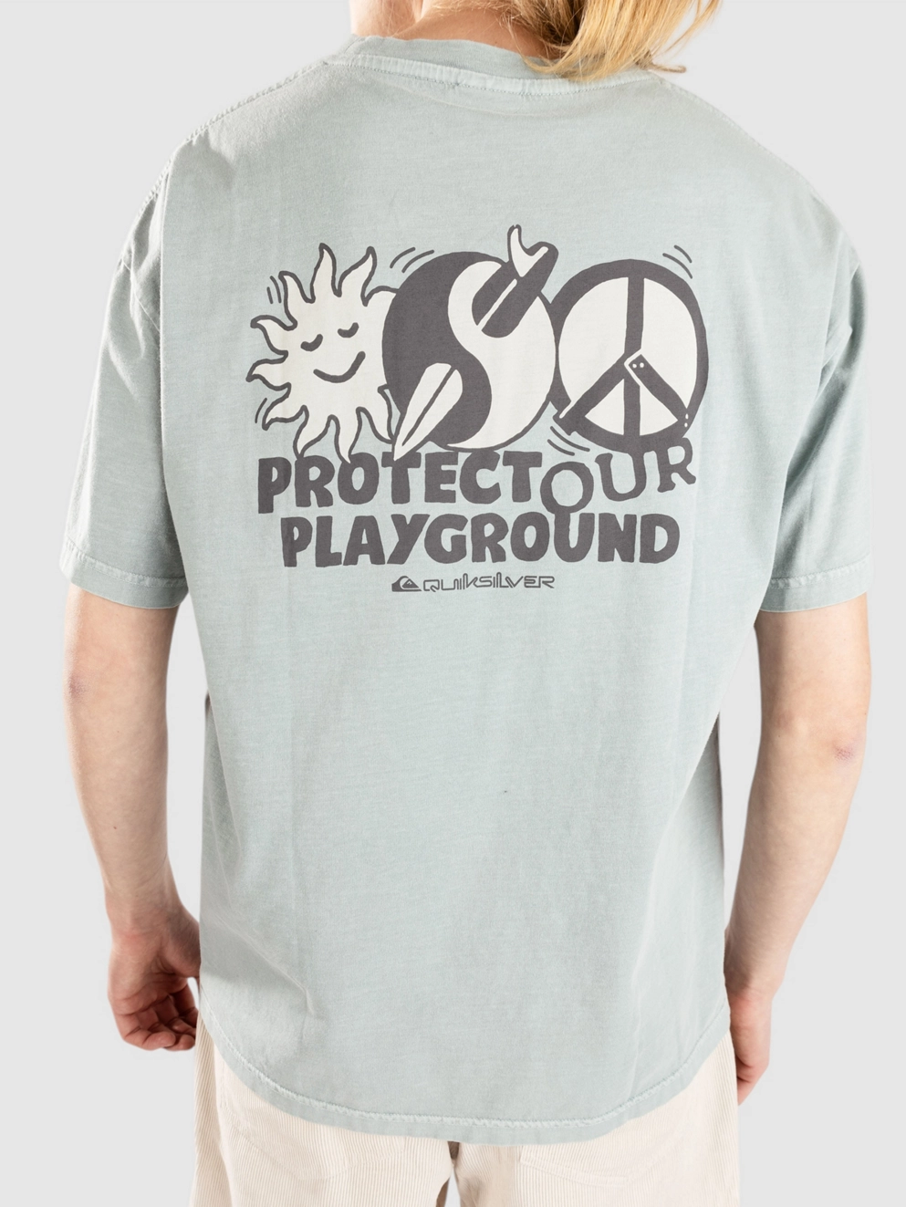 Quiksilver Wake Up World T-Shirt chinois green