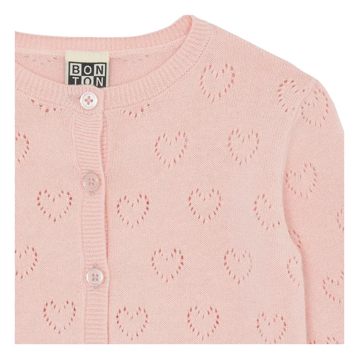 Bonton Cardigan Lilet en Maille | Rose pâle