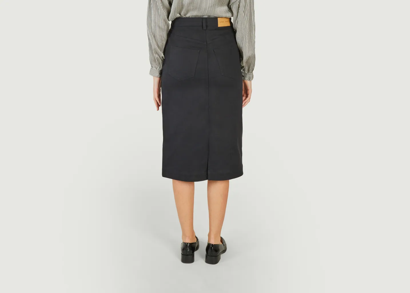 Jupe midi en denim Raya Samsoe Samsoe