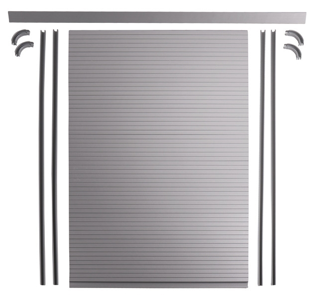Rollladentür-Komplettset - Silber
