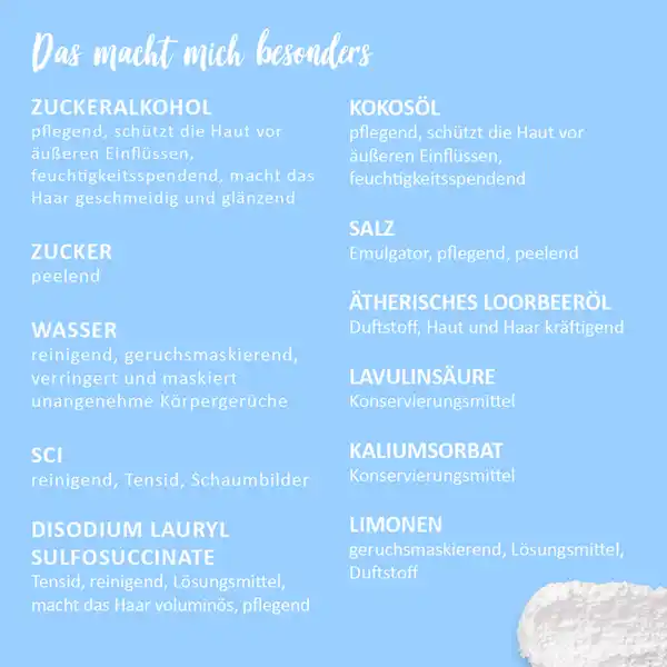 3in1 Dusch-Fluff Cotton mit Zuckerpeeling
