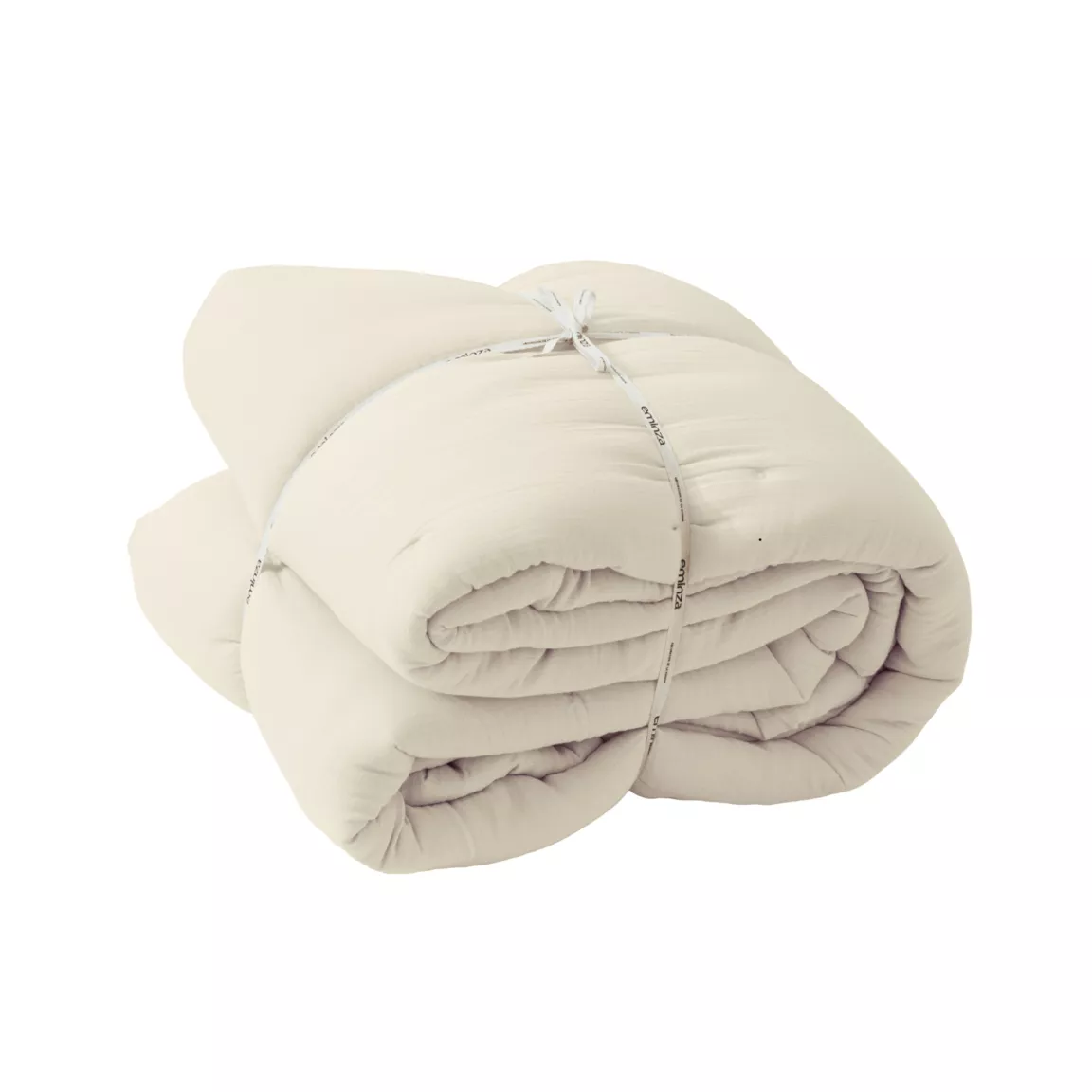 Couvre-lit matelassé gaze de coton (240 x 220 cm) Gaïa Beige pampa