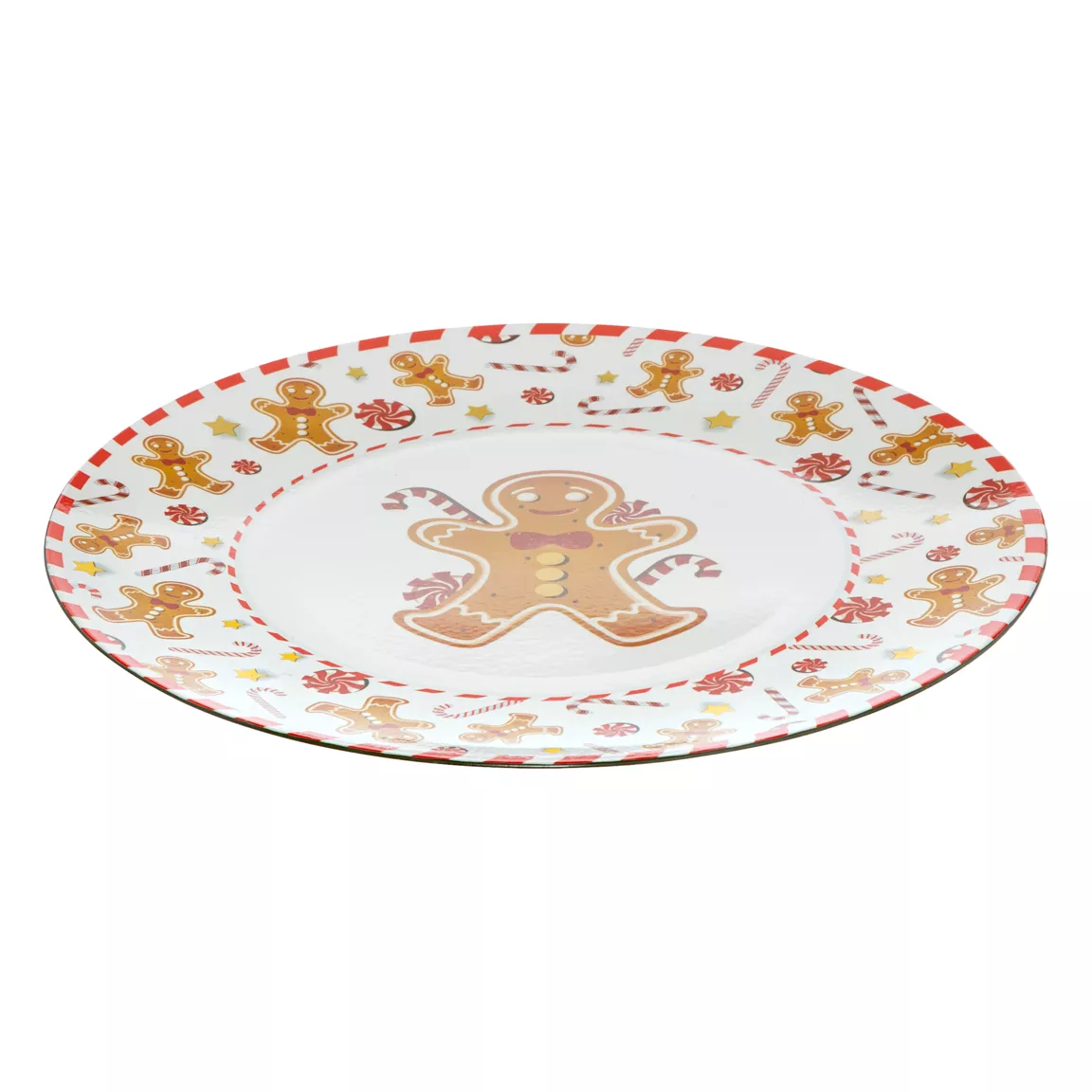 Lot de 12 dessous d'assiette (D33 cm) Pain d'épices