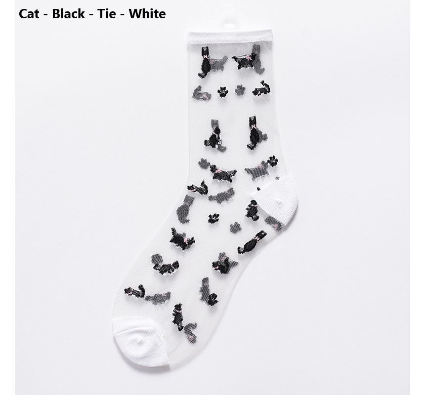 Dute - Cartoon Sheer Socks