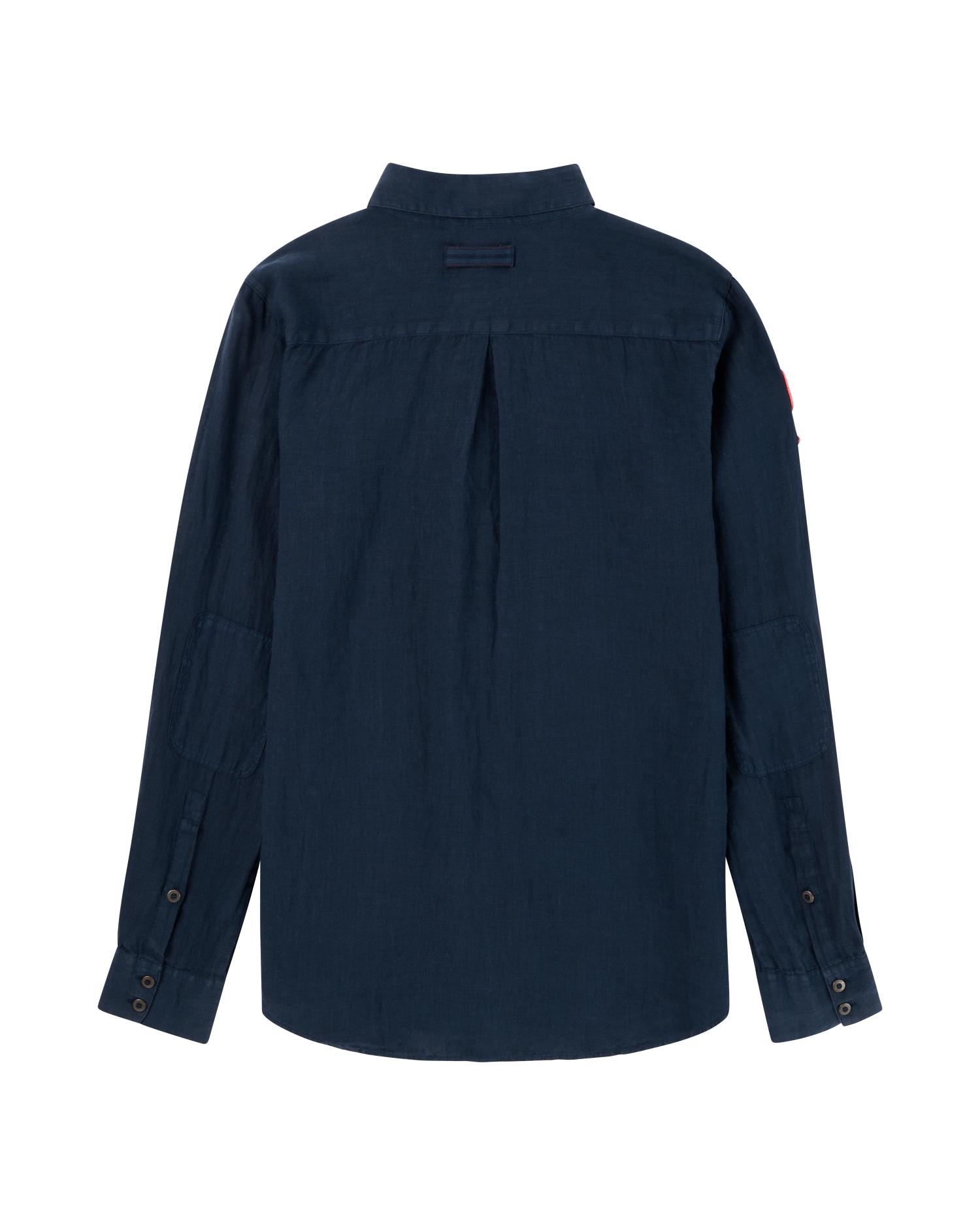 Amundsen Safari Linen Shirt Faded Navy
