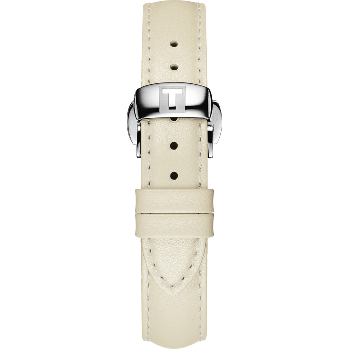 Montre Tissot femme acier cuir blanc