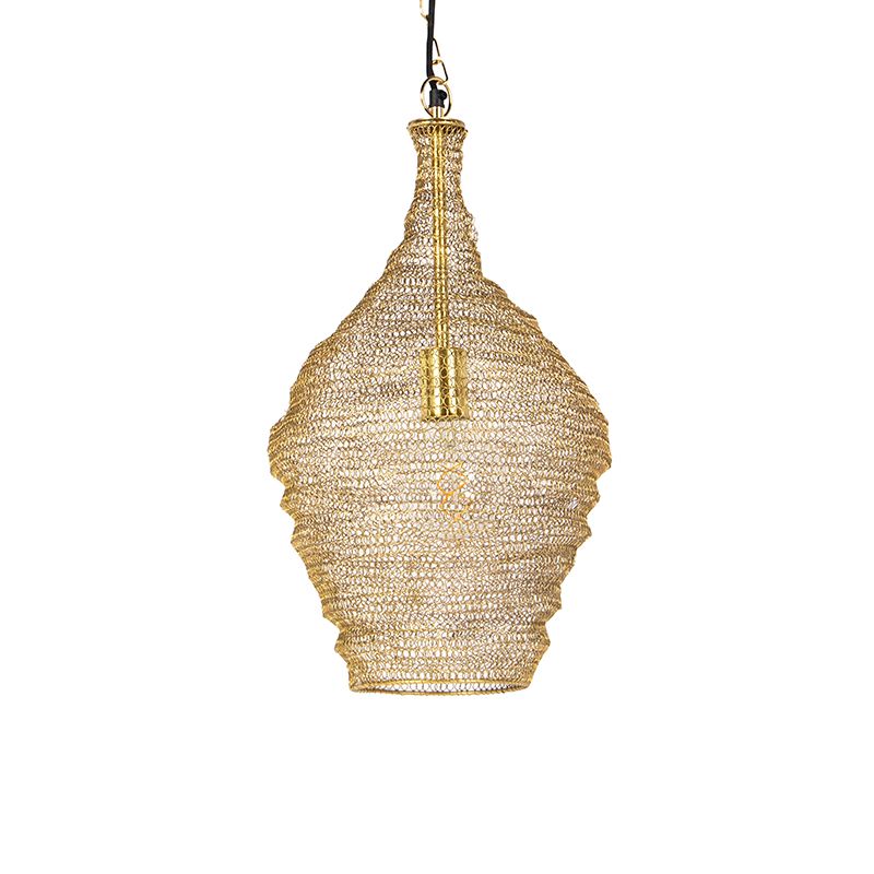 Oosterse hanglamp goud 30 cm - Nidum