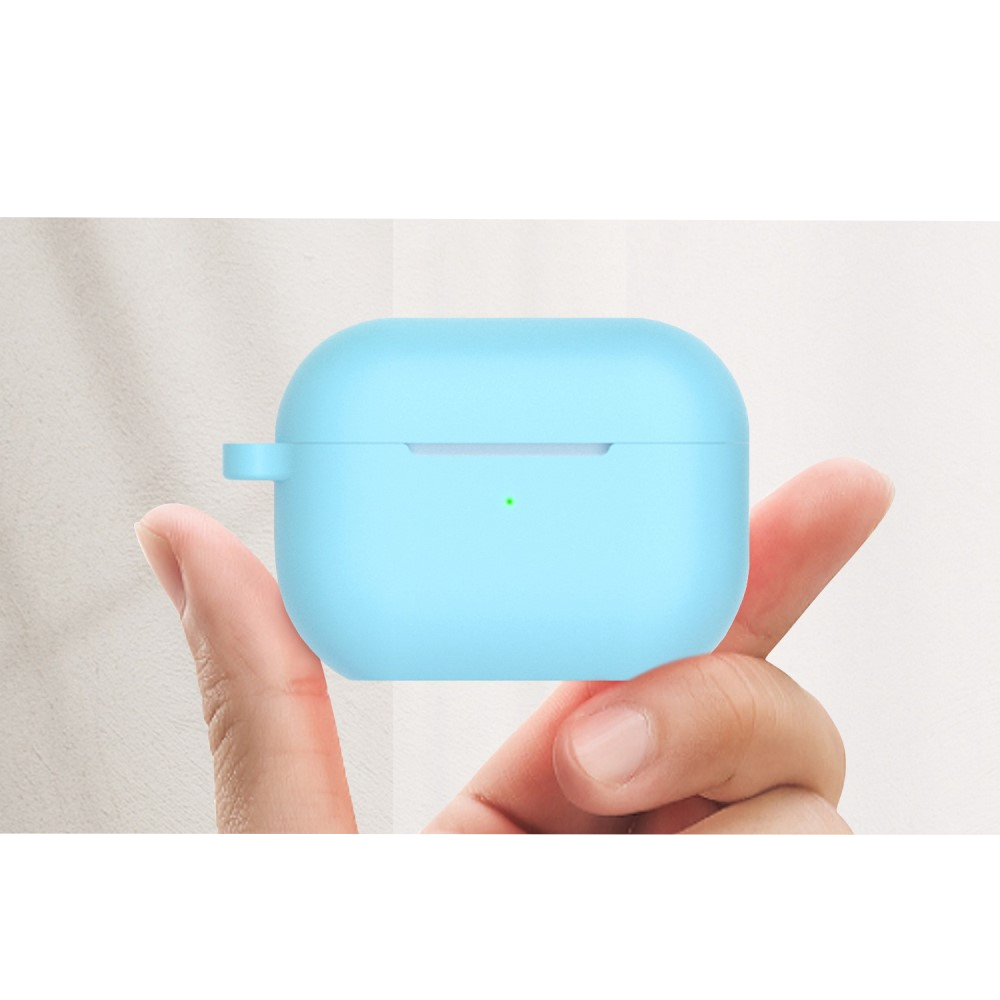 AirPods Pro 2 / AirPods Pro Silikon Case Schutzhülle Ultra Thin mit Standfunktion - Schwarz (Matt)