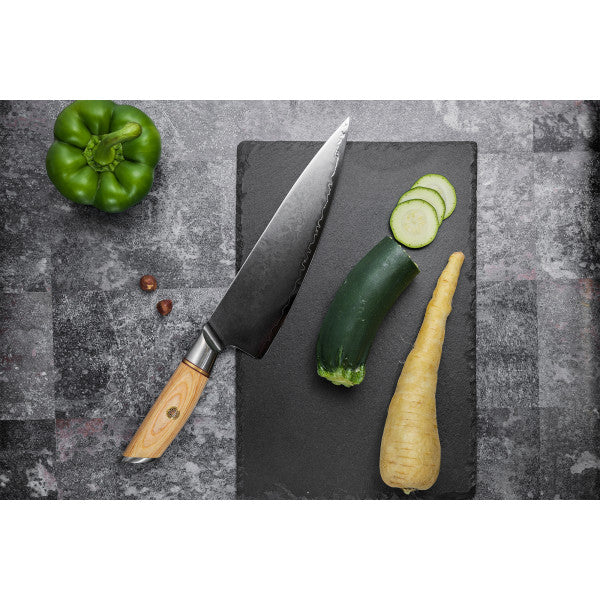 Couteau Fukito Pakka San Mai modèle Chef 21cm Fukito