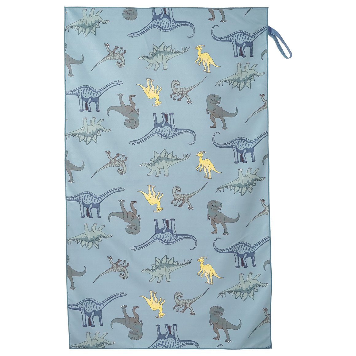 Topolino Mikrofaser-Handtuch mit Dino-Motiven blau