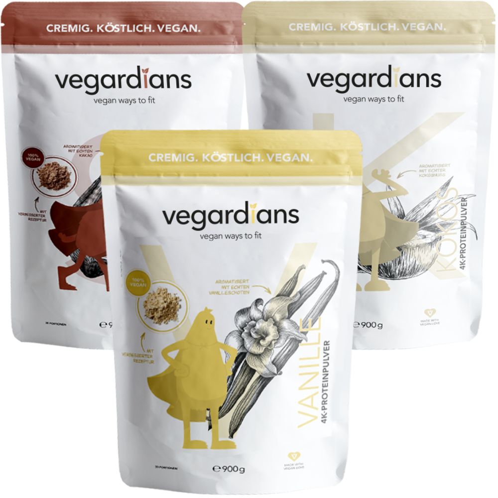 vegardians Protein Bundle 3xProtein (Vanille, Schoko, Kokos)