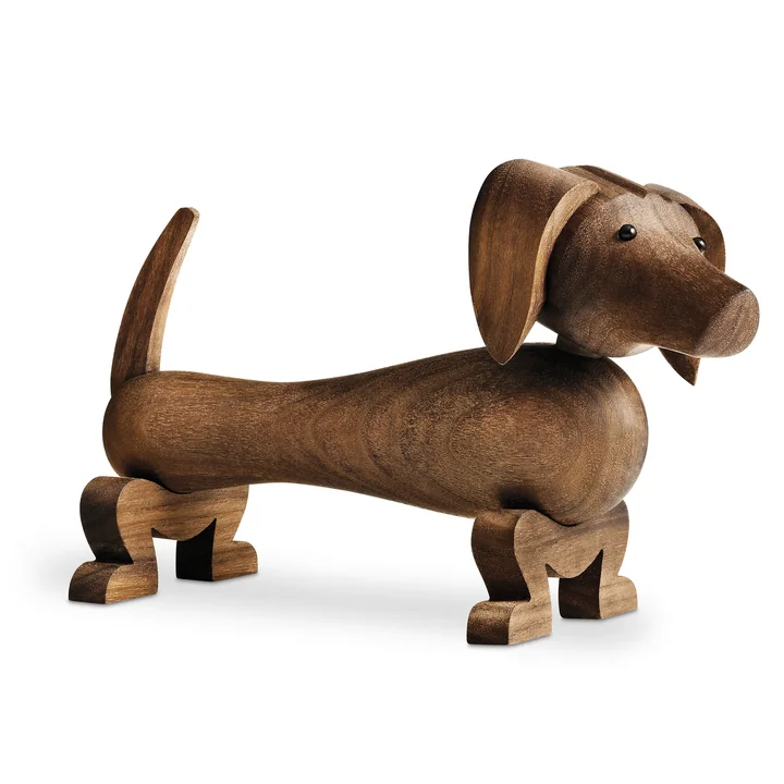 Kay Bojesen - Holz-Hund, klein, Eiche dunkel gebeizt