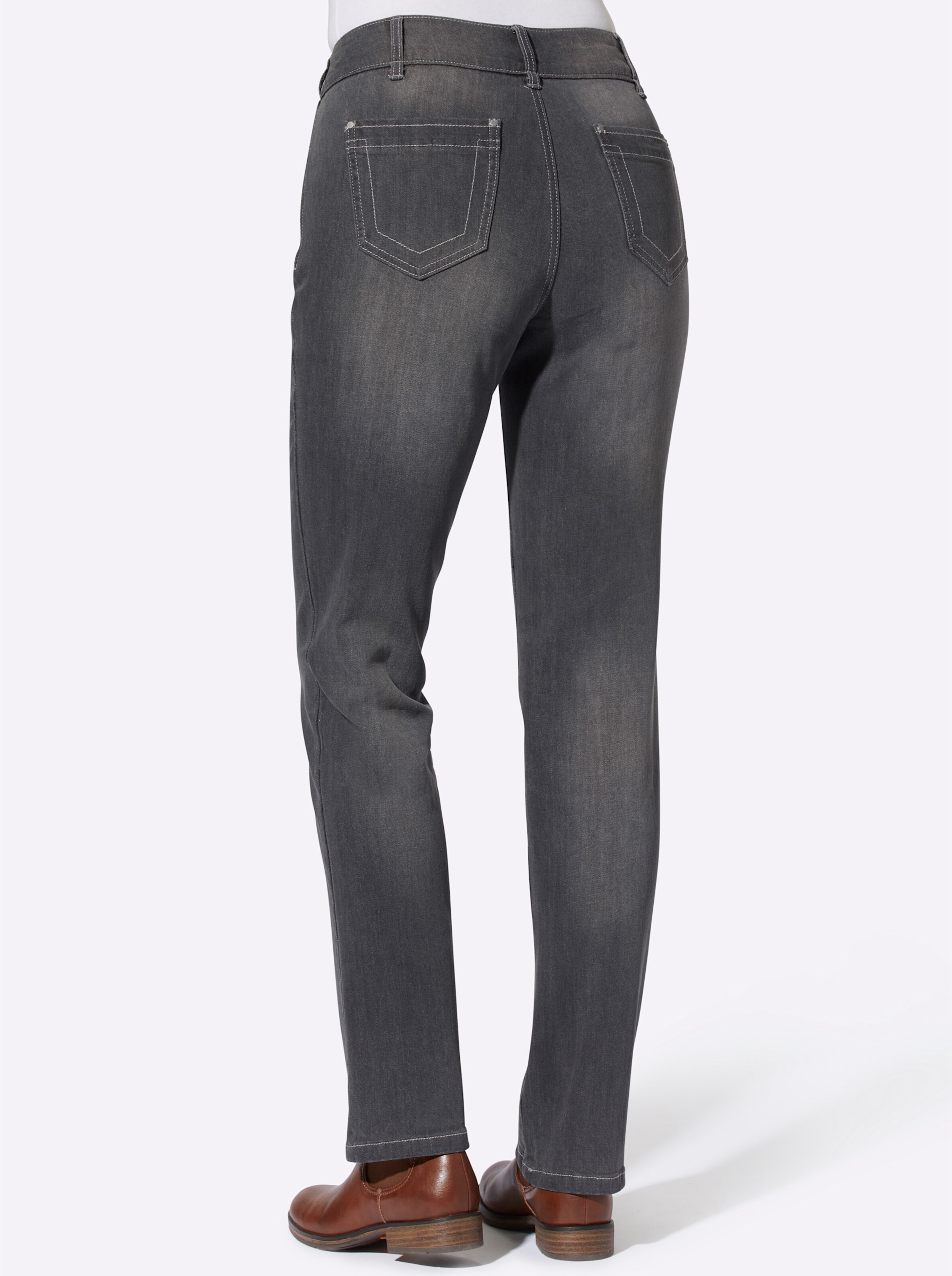 Jeans in grey-denim