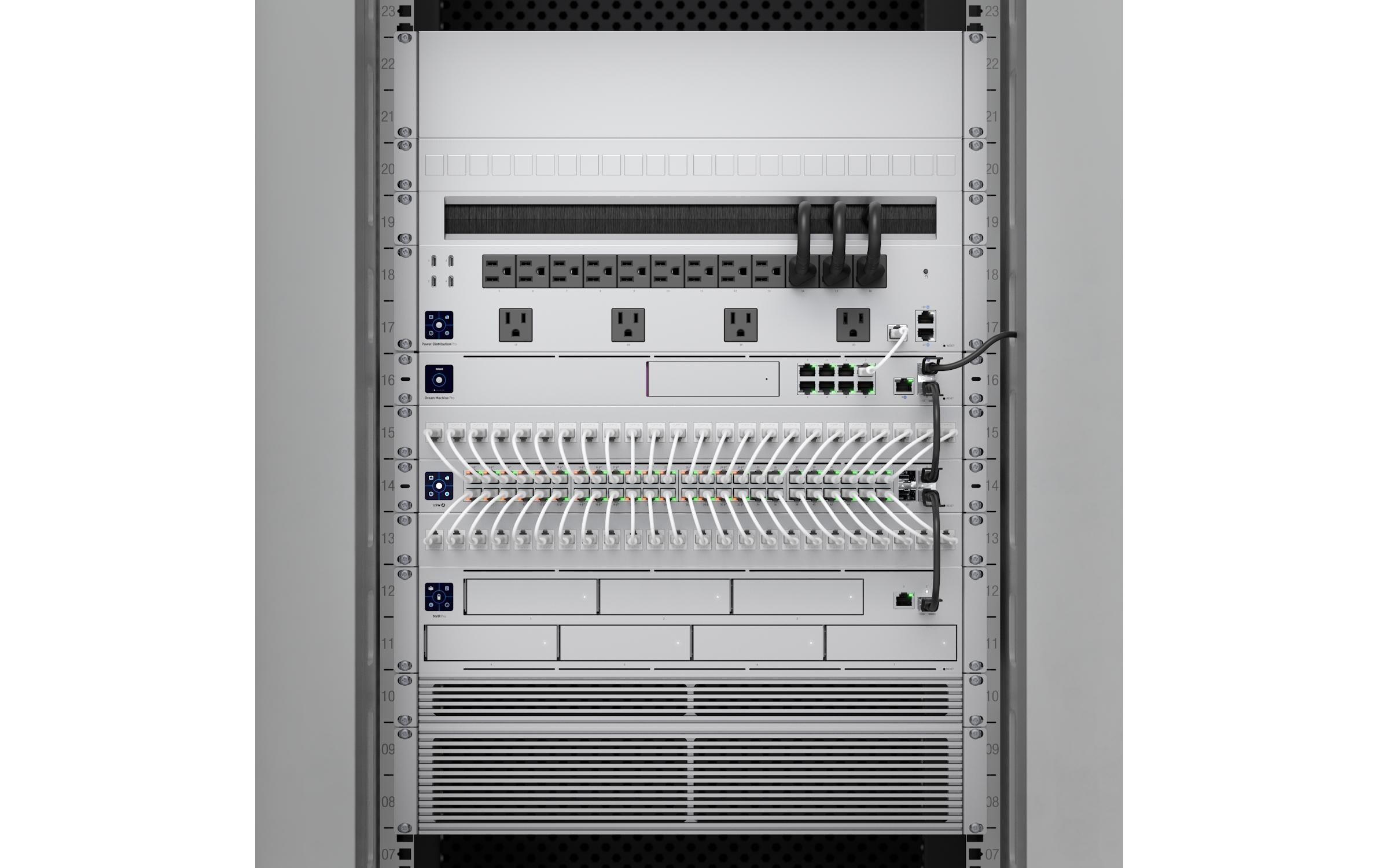 Blindabdeckung UACC-Keystone-Blank-Insert Silber, 24-Pack24er-Pack Snap-In-Einsätze, die ungenutzte Ports des UniFi 24-Port Blank Keystone Patch Panels abdecken und gleichzeitig die Ästhetik erhalten