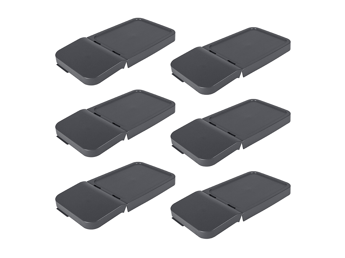 Sunware Sigma home 30L sorteerunit Anthracite deksel - Set van 6