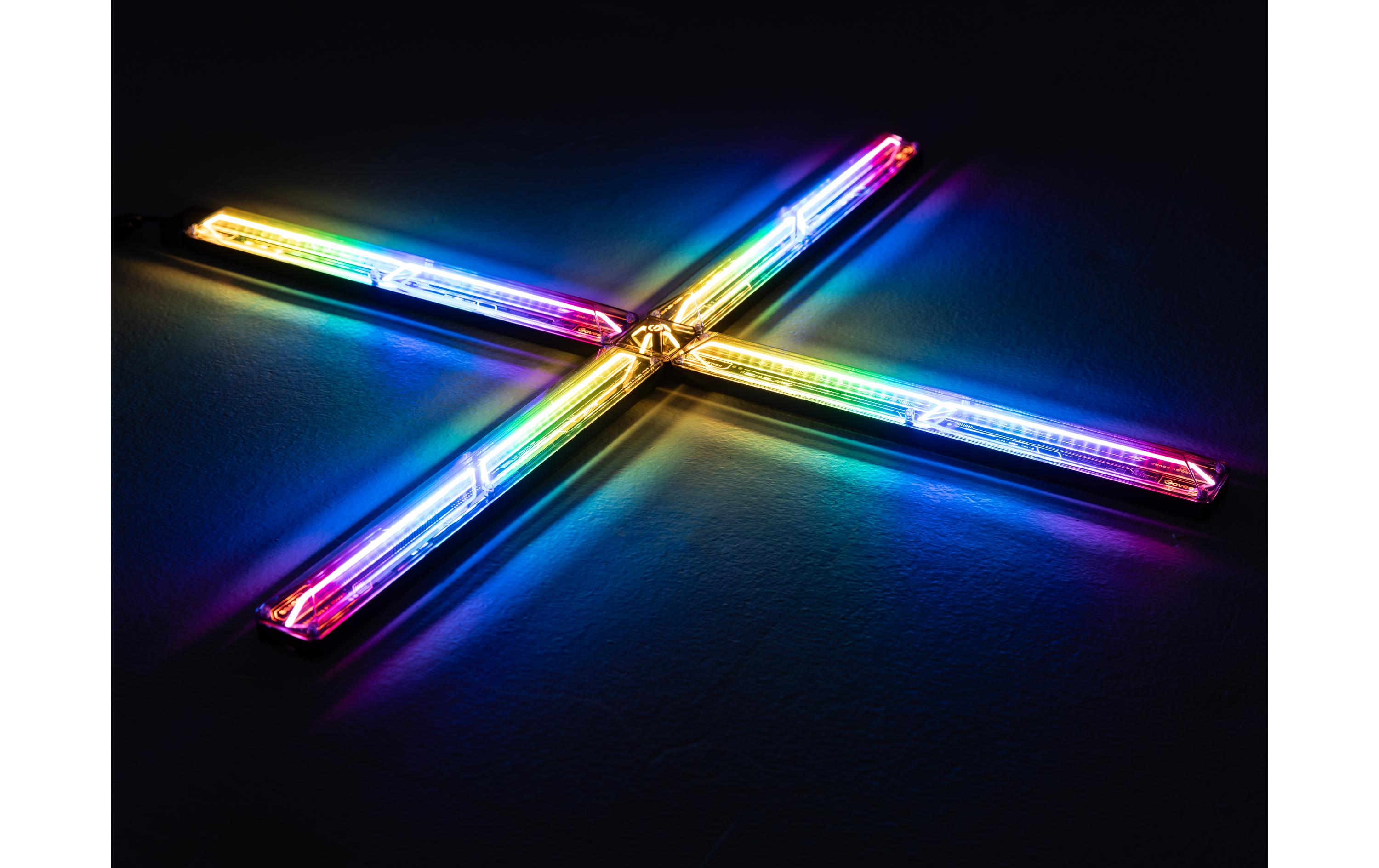 Gaming Wandleuchte, RGBIC, WiFi + BT + MatterLED-Wandleuchte