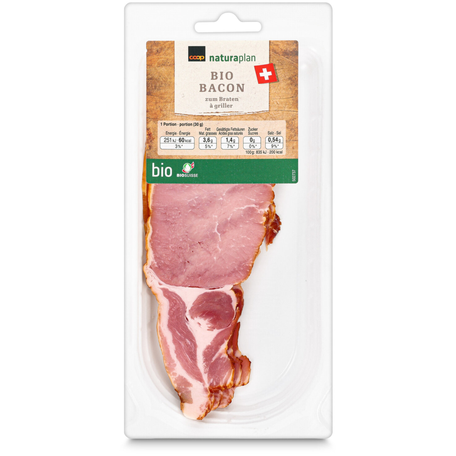 Naturaplan Bio Bacon ca. 90g