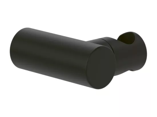 Support mural pour douchette avec raccordement VILLEROY ET BOCH Universal rond Noir mat