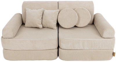 Meowbaby Play Pocket  Byggbar Sofa, Ecru