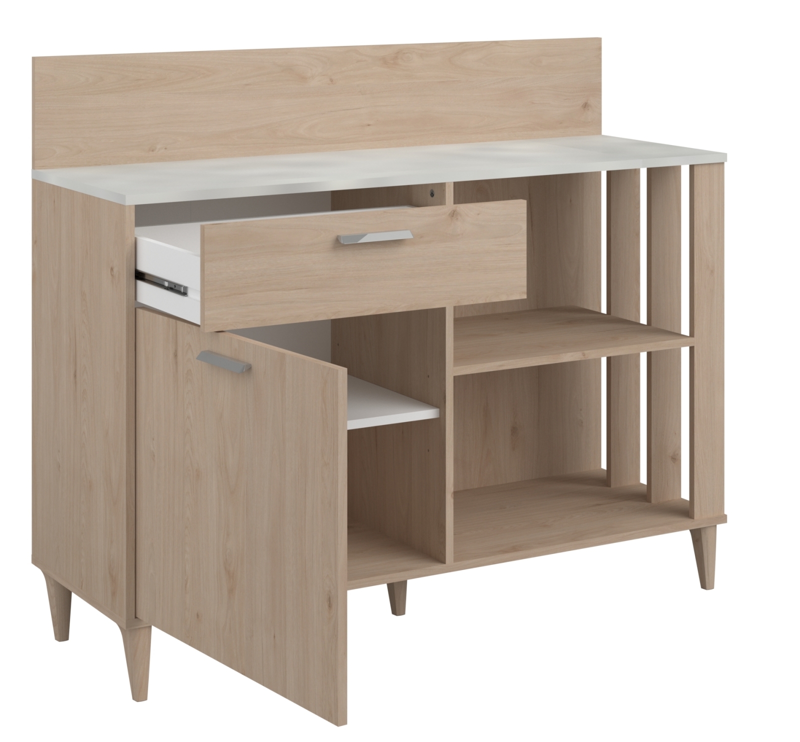 2-teiliges Buffet-Set GALA 2 - Jackson Eiche - Beton-Optik