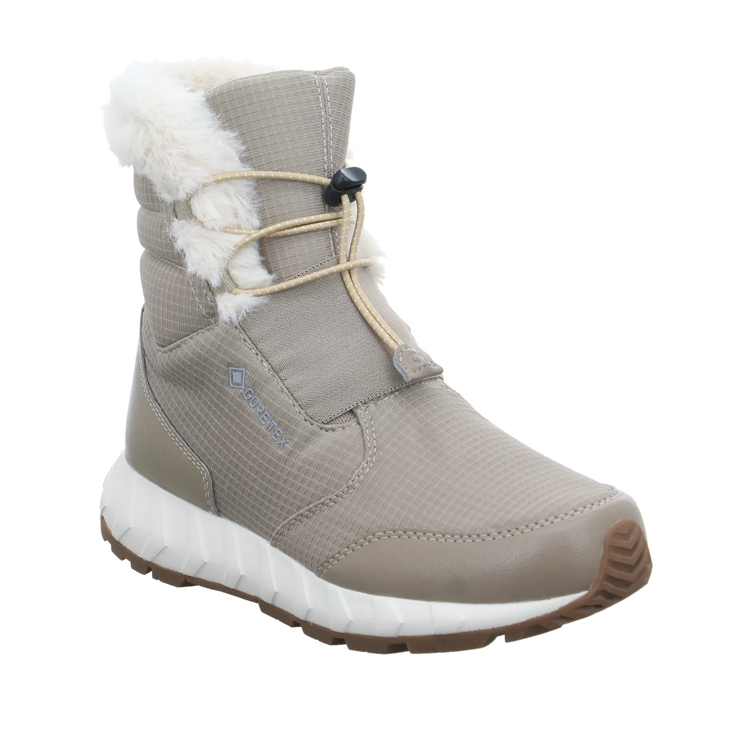 ZERO Mädchen-Snowboot Membrane Beige Textil  Snowboot