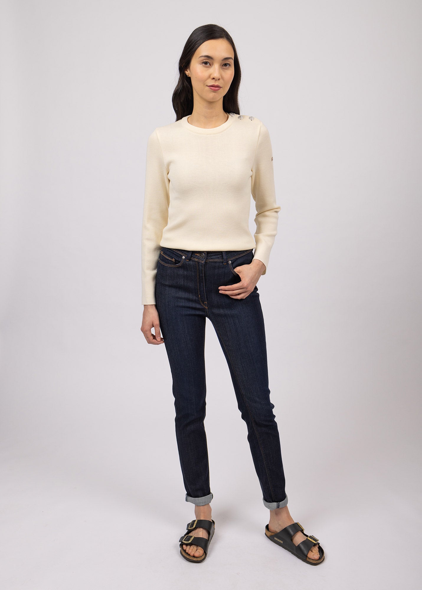 Pull marin uni Marée