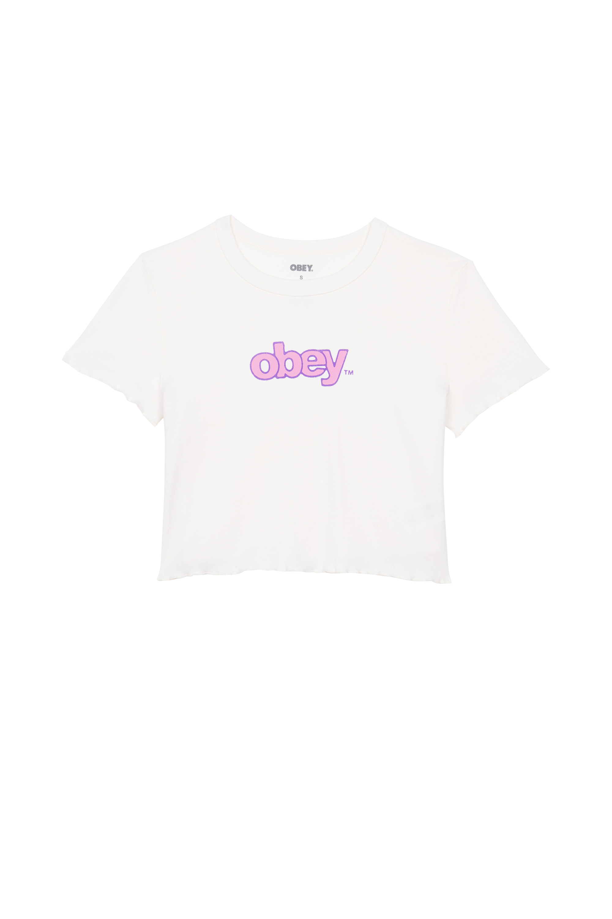 OBEY T-shirt OBEY DINO TYPE Blanc