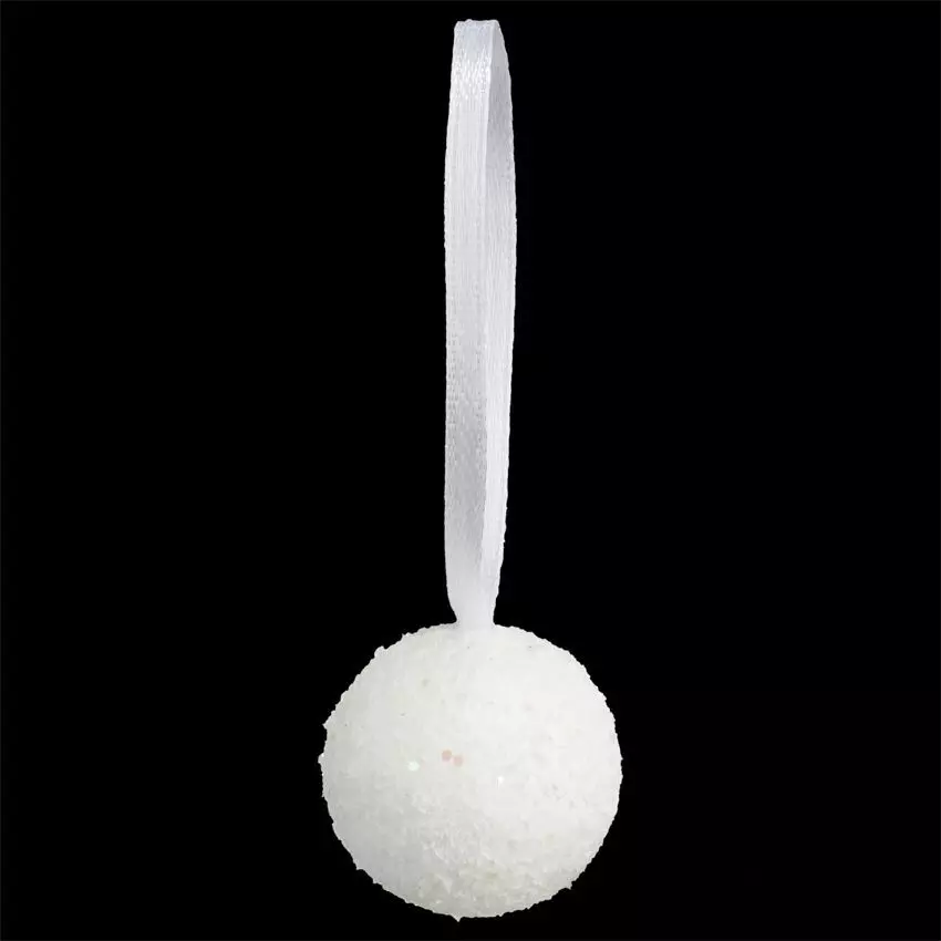Lot de 10 boules de Noël (D60 mm) Crisalis Blanc